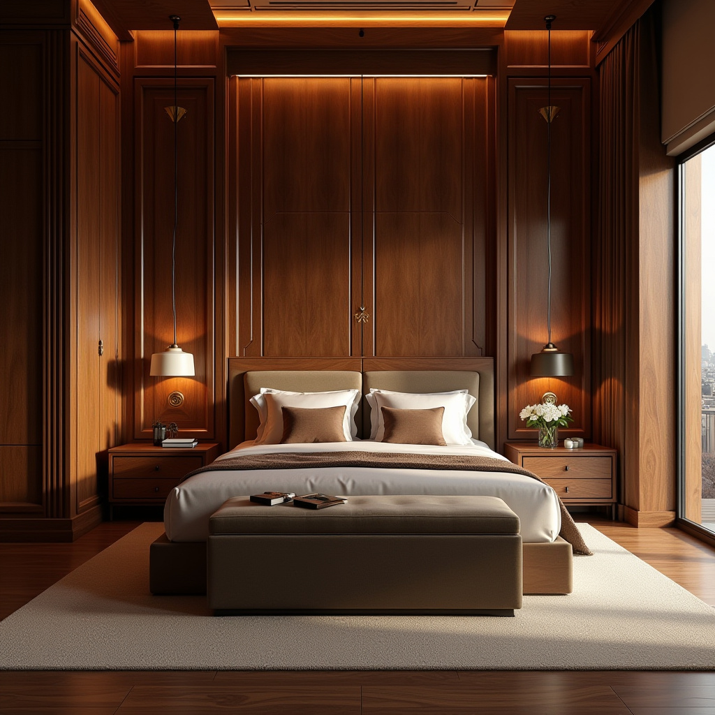 modern luxury wood bedroom 17