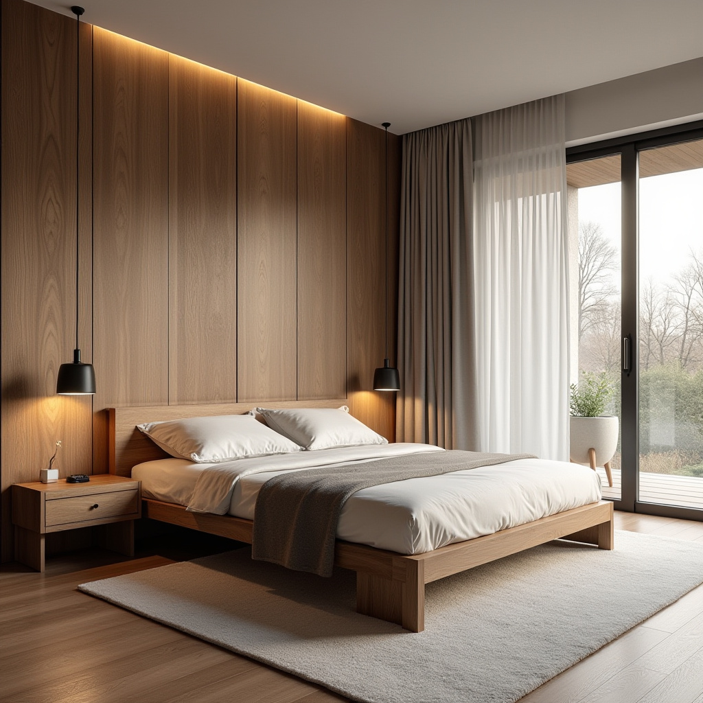 modern luxury wood bedroom 2