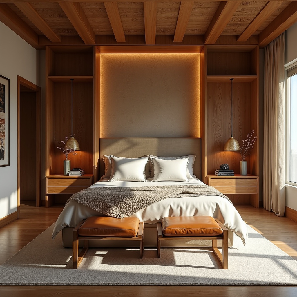 modern luxury wood bedroom 3