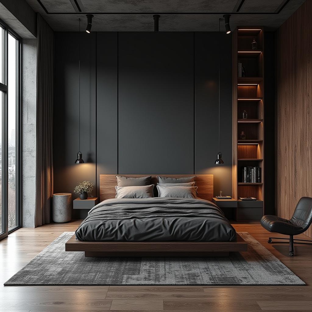 modern masculine bedroom ideas 2