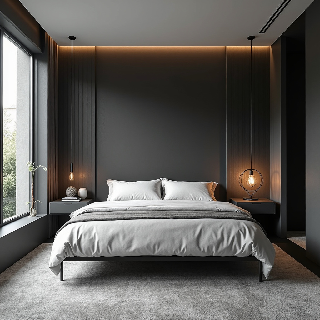 modern masculine bedroom ideas 23