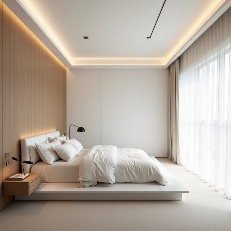 modern simple bedroom false ceiling design 1
