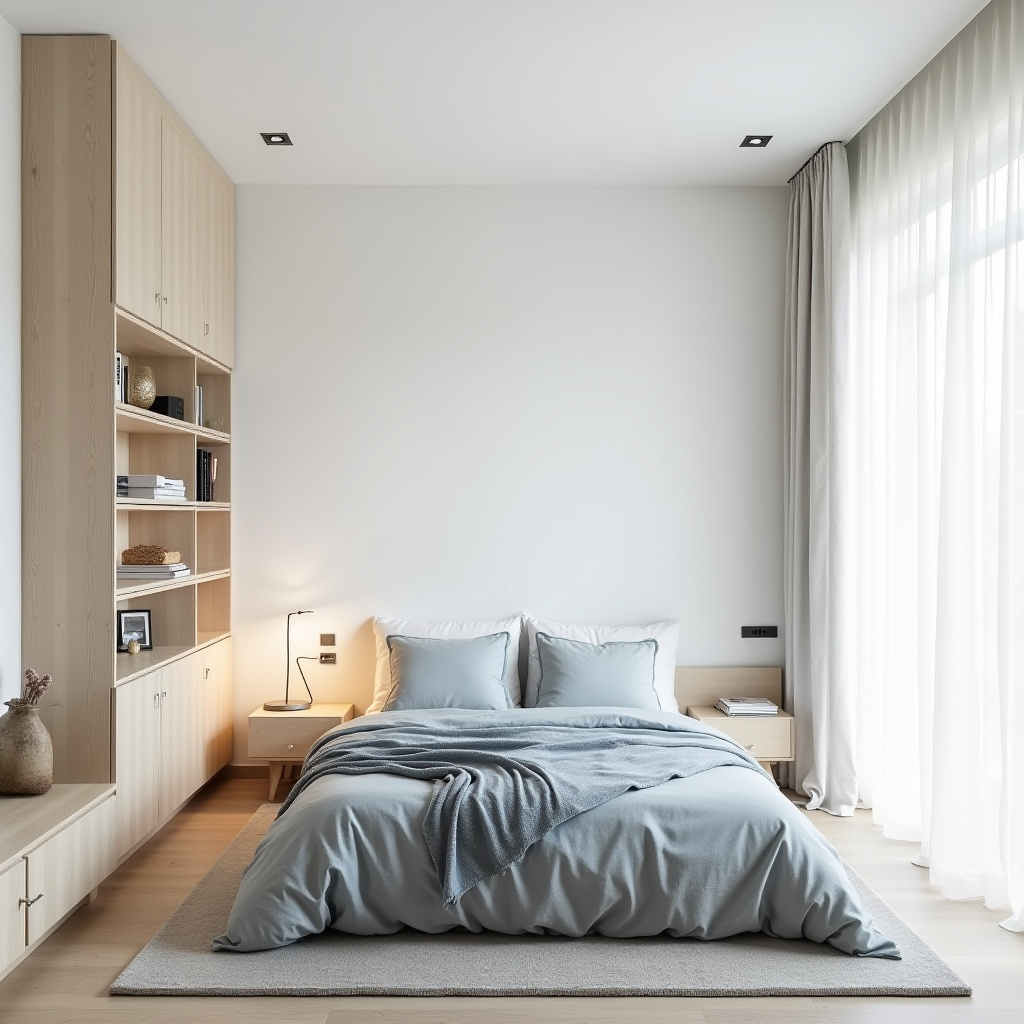 modern small guest bedroom ideas 16