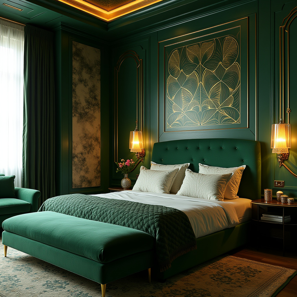 moody bedroom accent wall 10