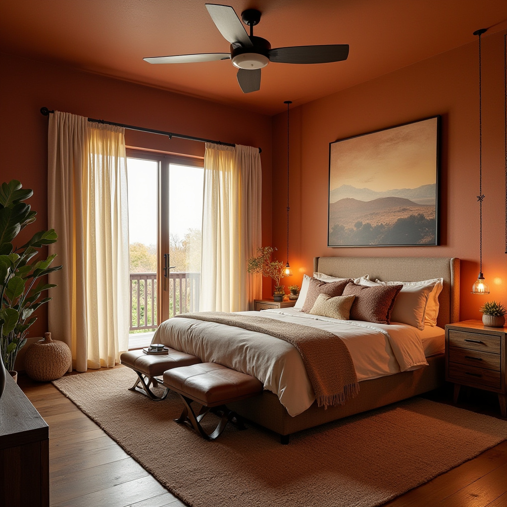 moody bedroom accent wall 11