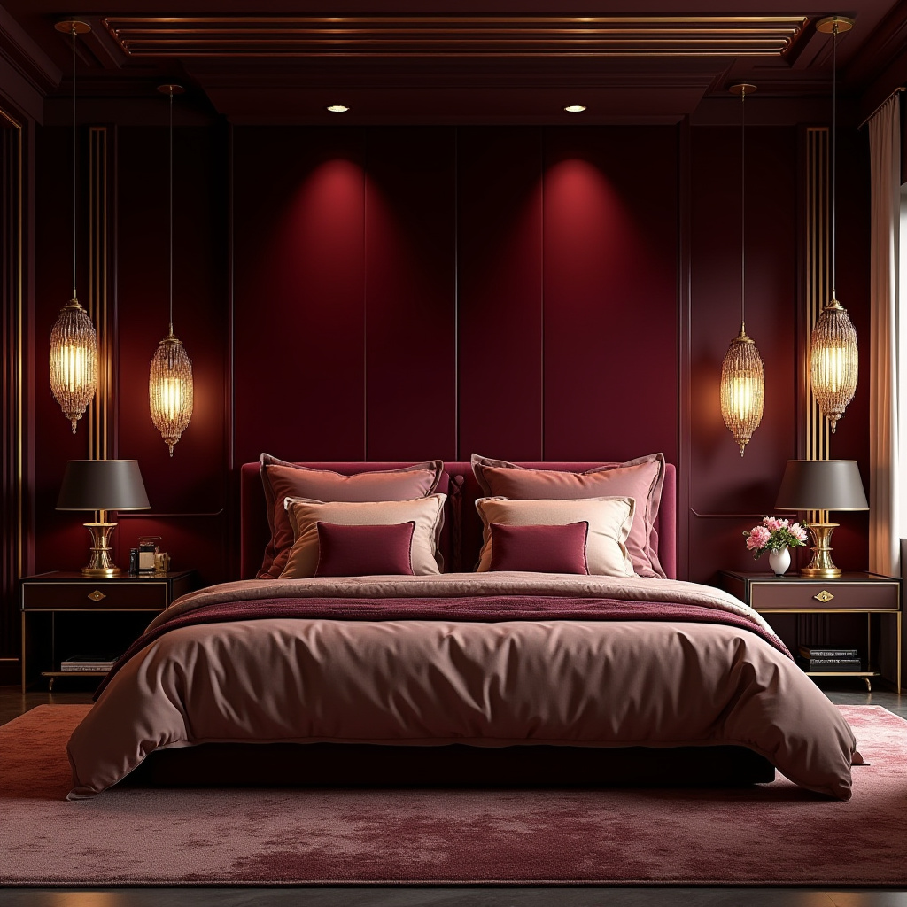 moody bedroom accent wall 24