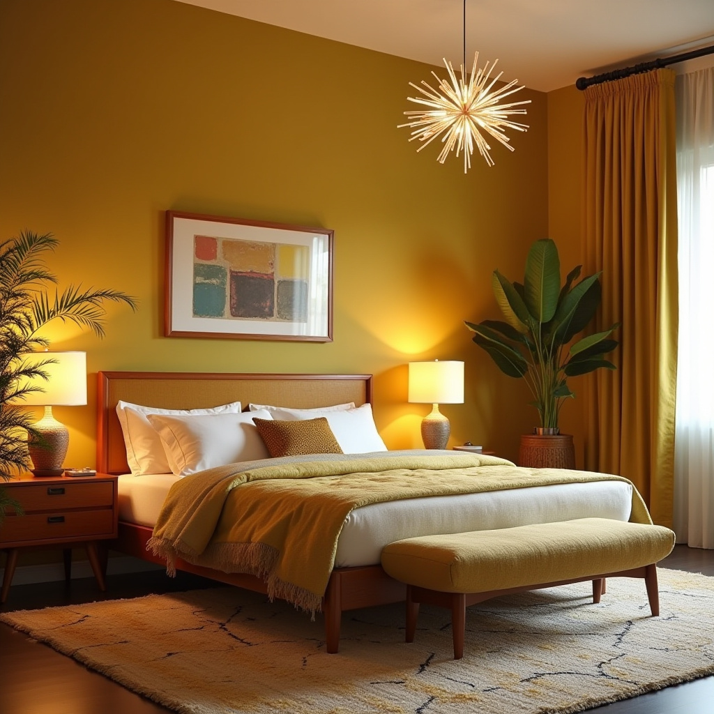 moody bedroom accent wall 31