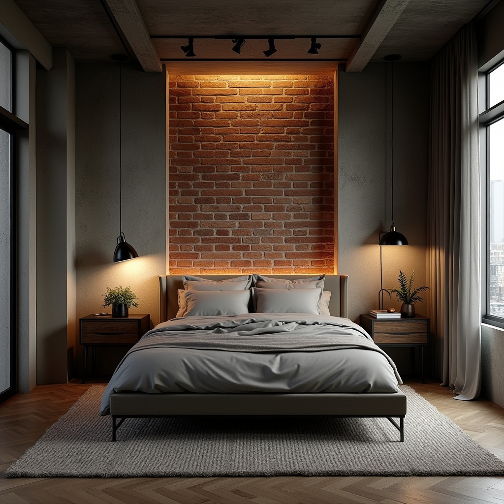 moody bedroom accent wall 4