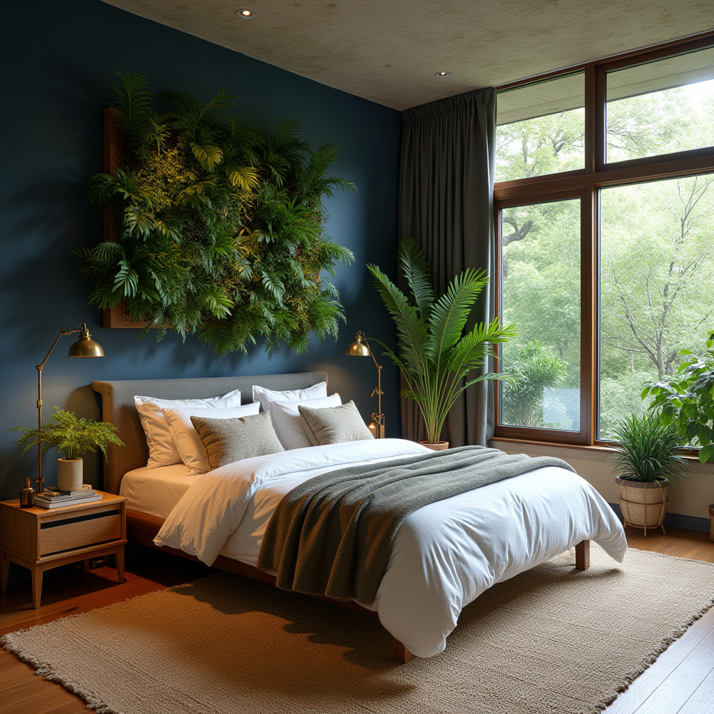 navy blue accent wall bedroom paint colors 22