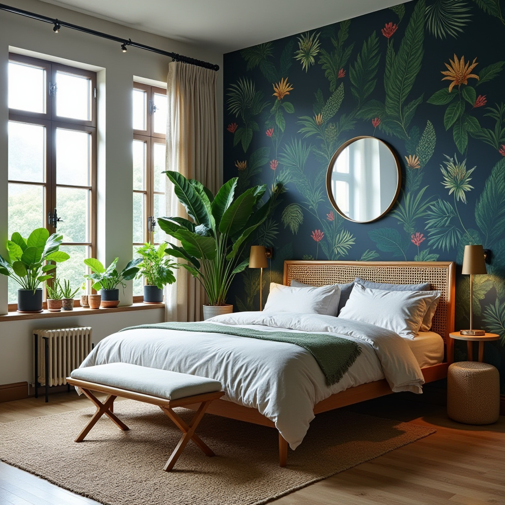 navy blue bedroom accent wall 18