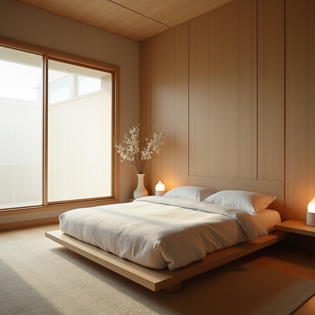 neutral bedroom with accent wall 13