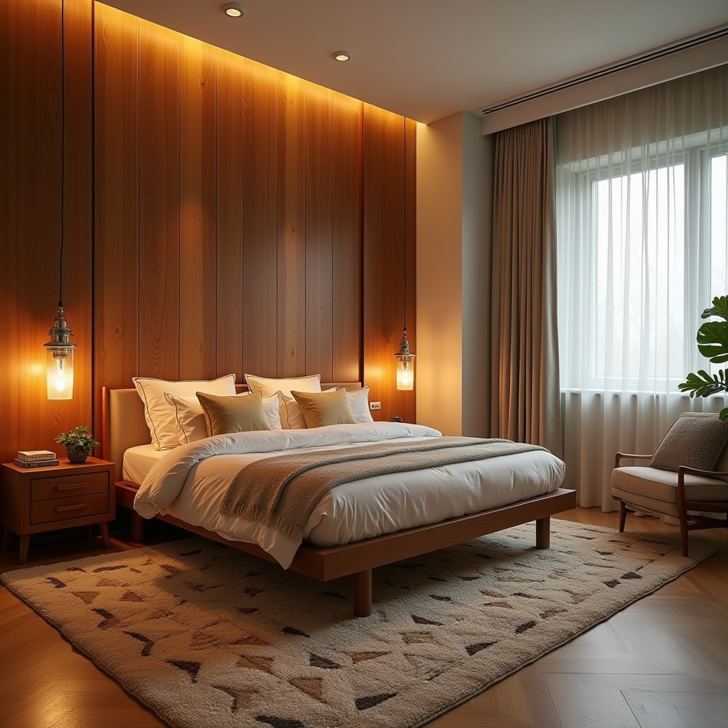 reclaimed wood bedroom accent wall 10