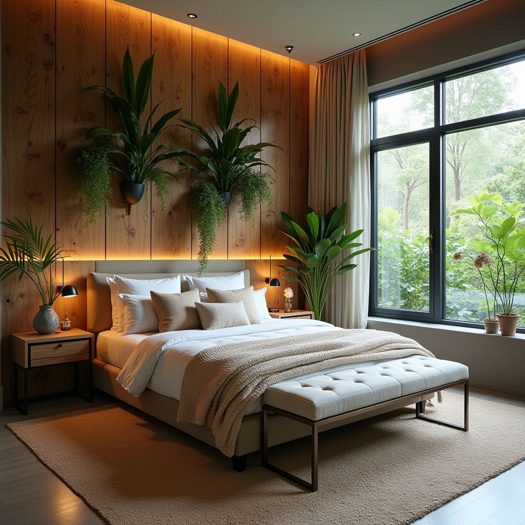 reclaimed wood bedroom accent wall 12