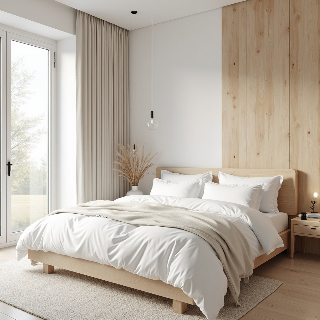 reclaimed wood bedroom accent wall 14