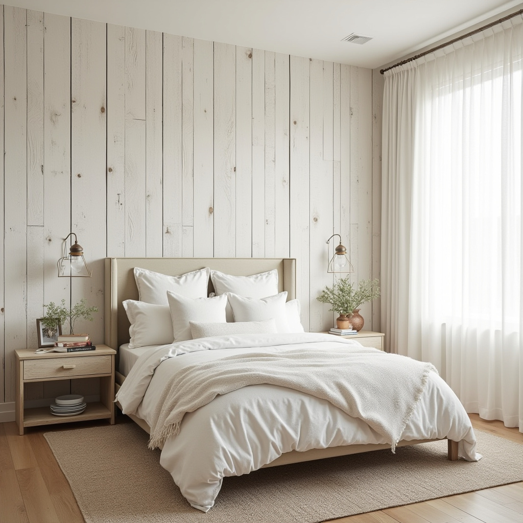 reclaimed wood bedroom accent wall 26