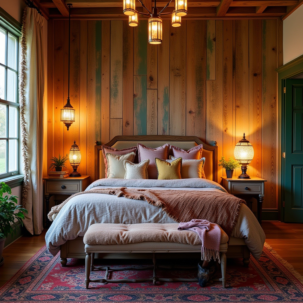 reclaimed wood bedroom accent wall 28