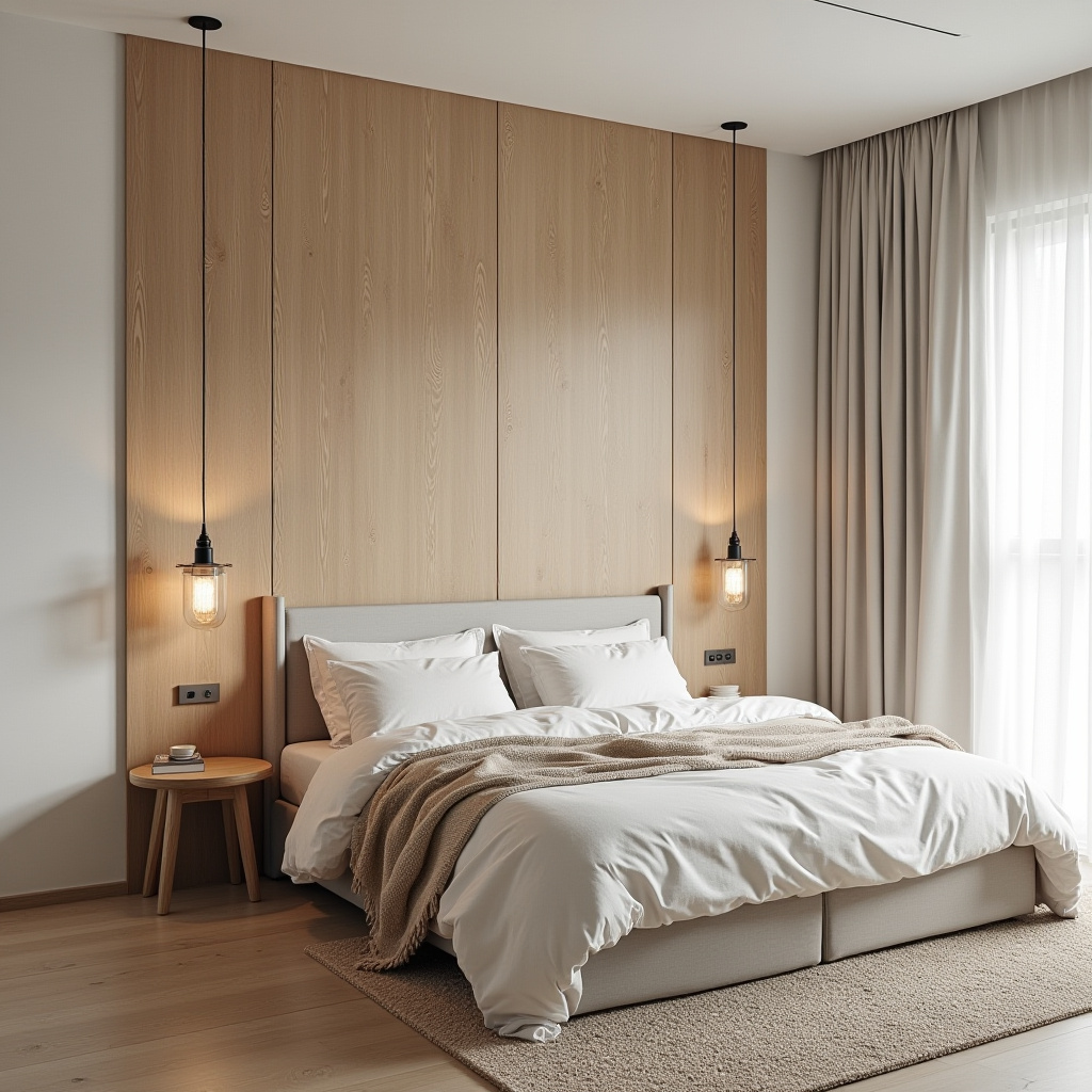 reclaimed wood bedroom accent wall 31