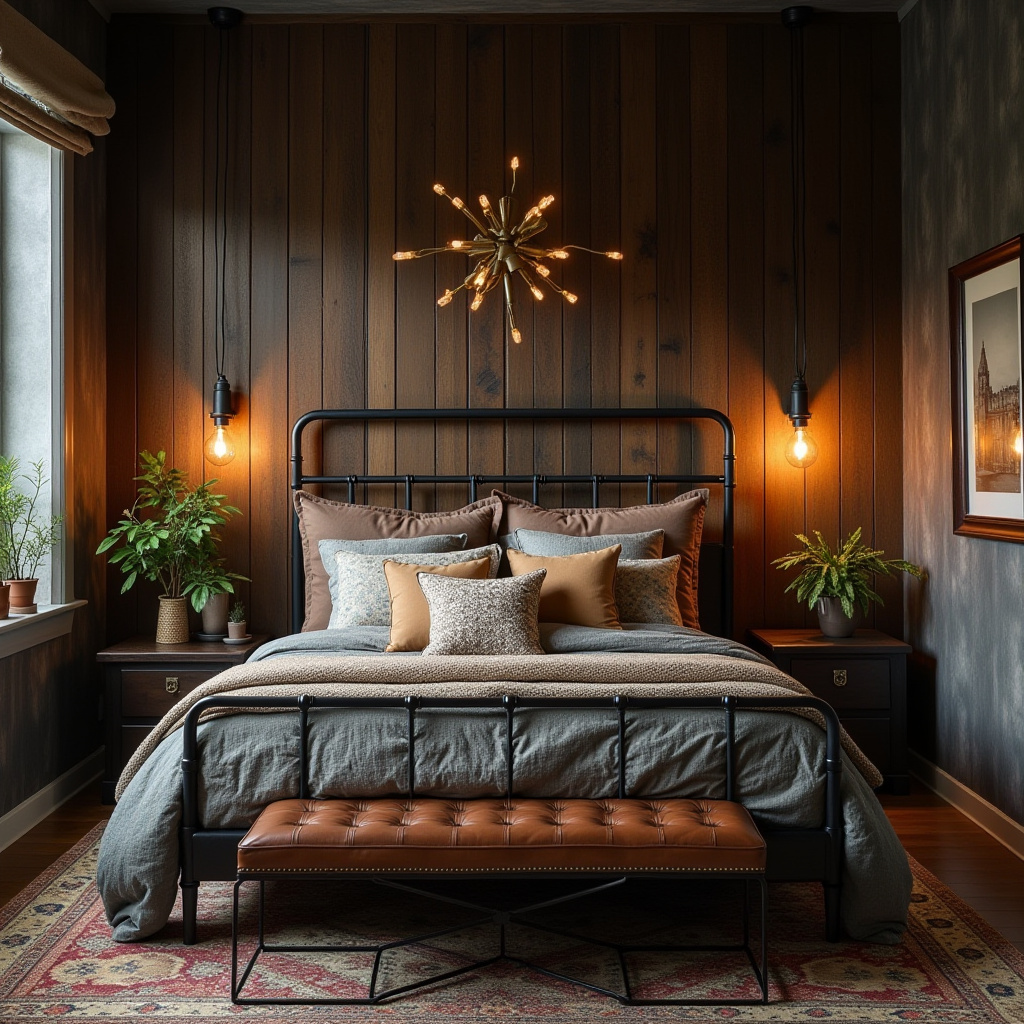 reclaimed wood bedroom accent wall 33