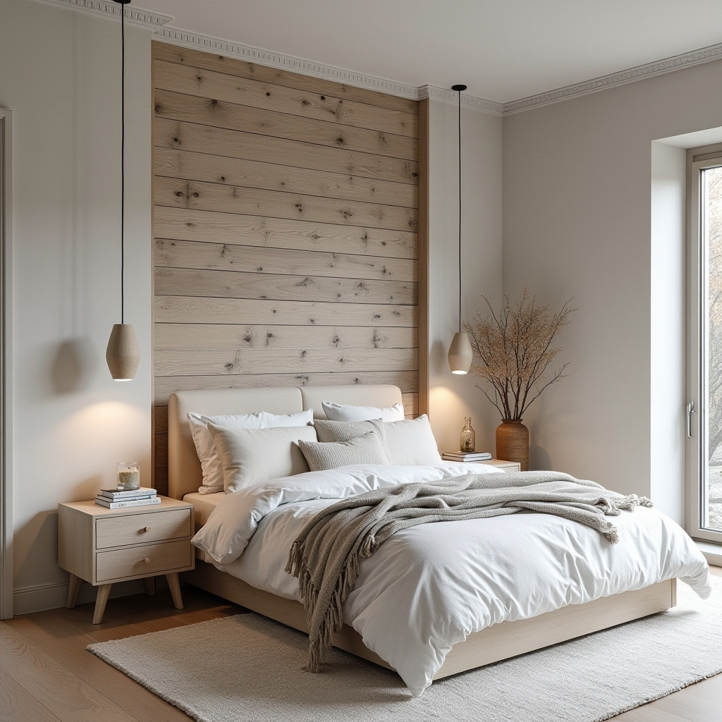 reclaimed wood bedroom accent wall 4