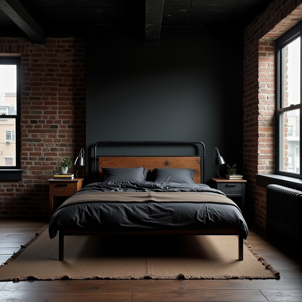 rich modern luxury black bedroom 30