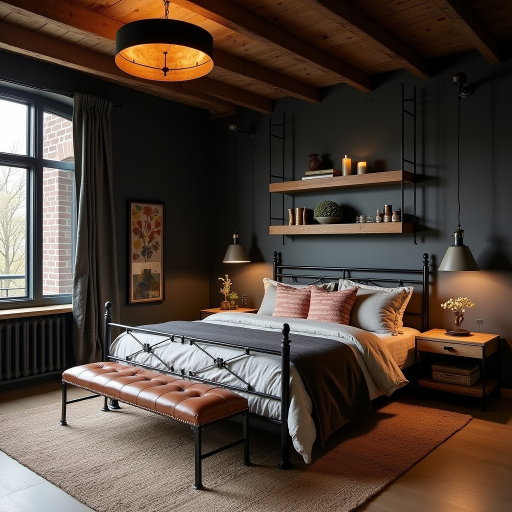 rustic modern bedroom decor 7