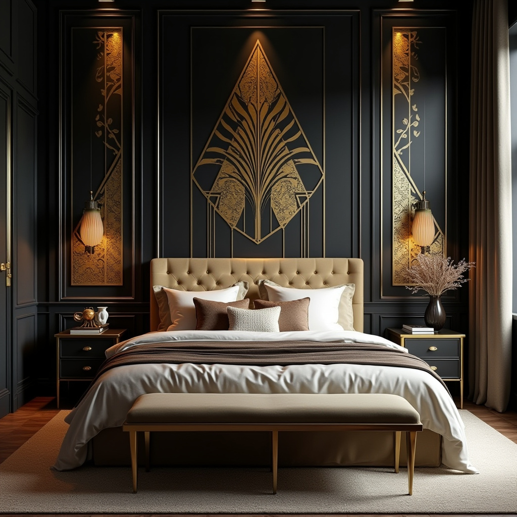 tricorn black bedroom accent wall 10