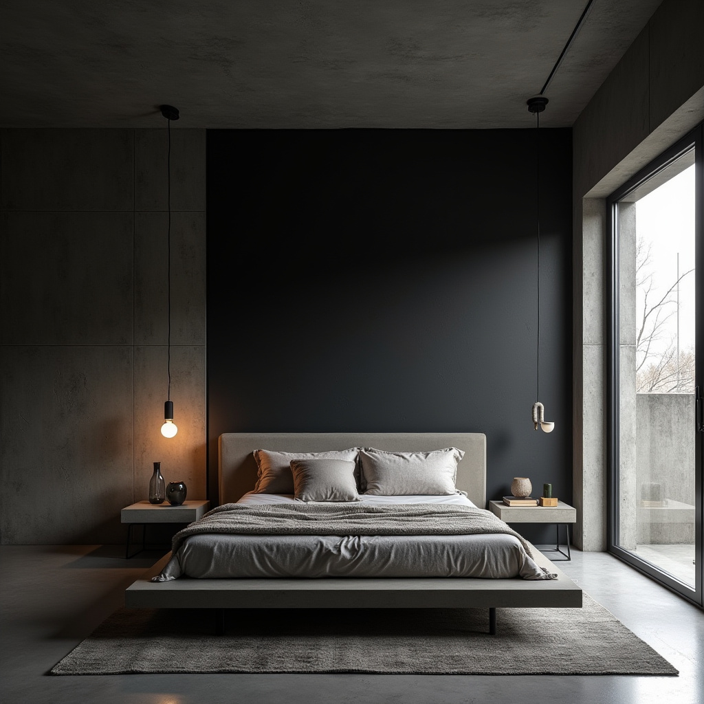 tricorn black bedroom accent wall 11