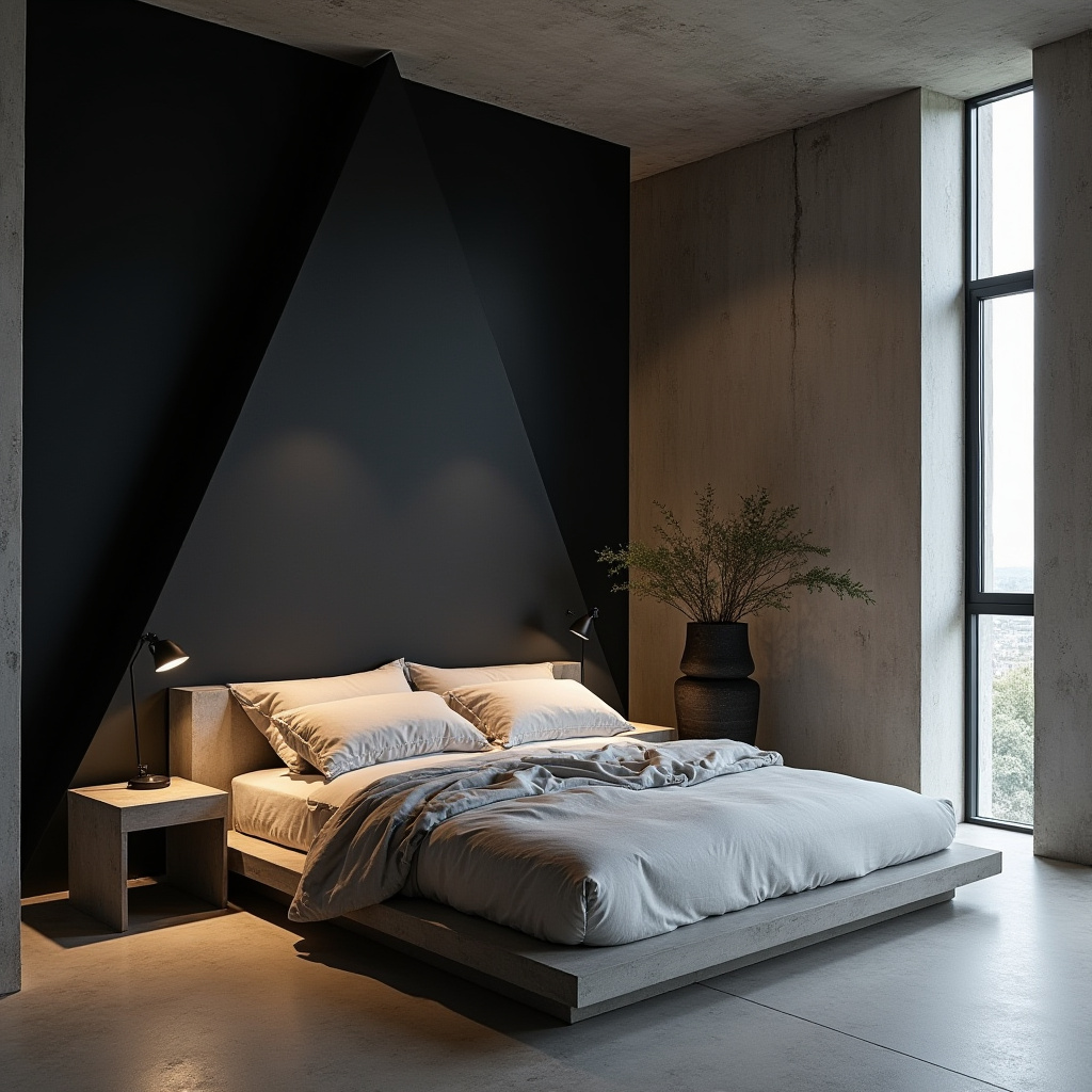 tricorn black bedroom accent wall 12