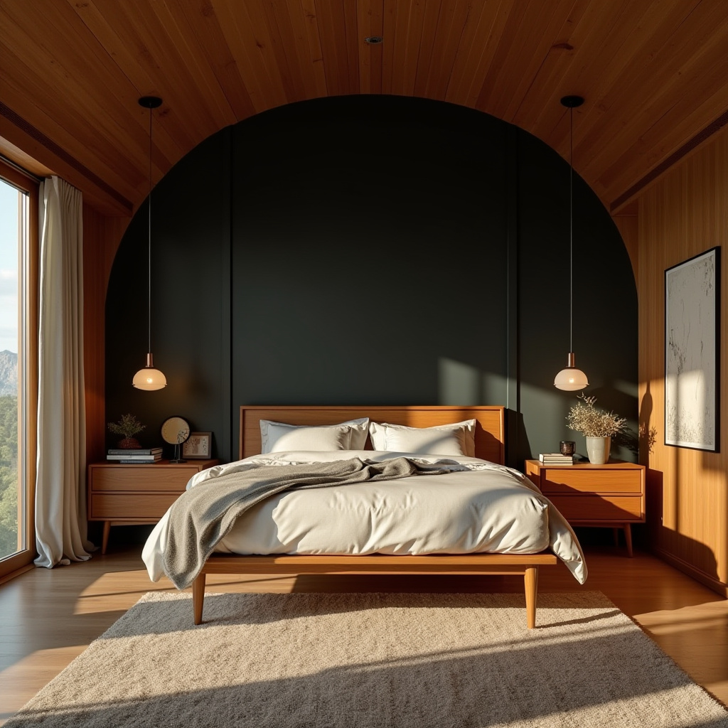 tricorn black bedroom accent wall 13