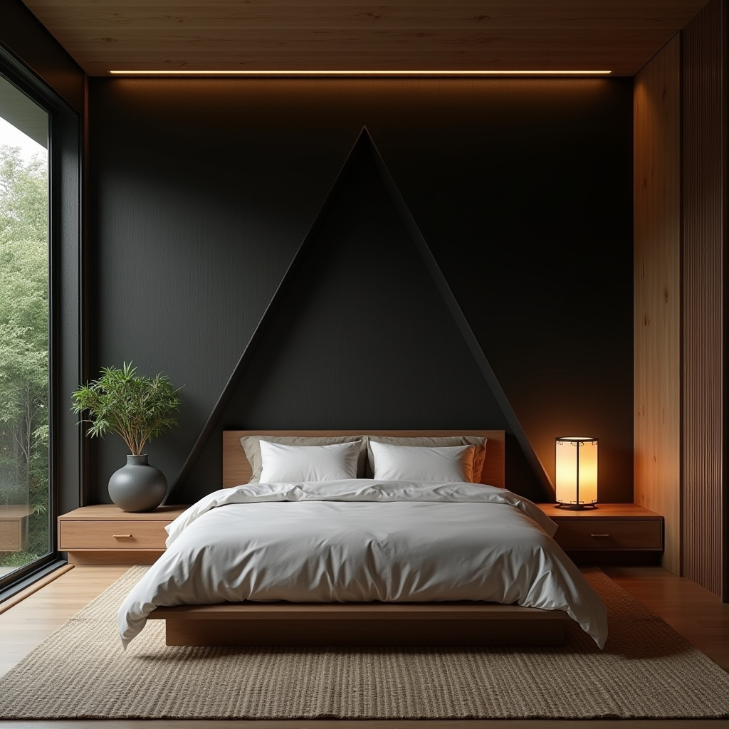 tricorn black bedroom accent wall 16