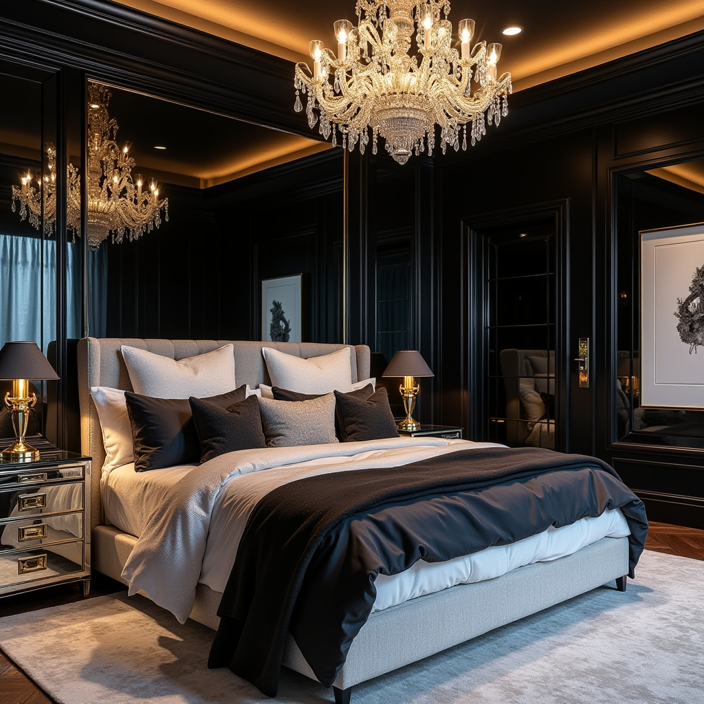 tricorn black bedroom accent wall 18