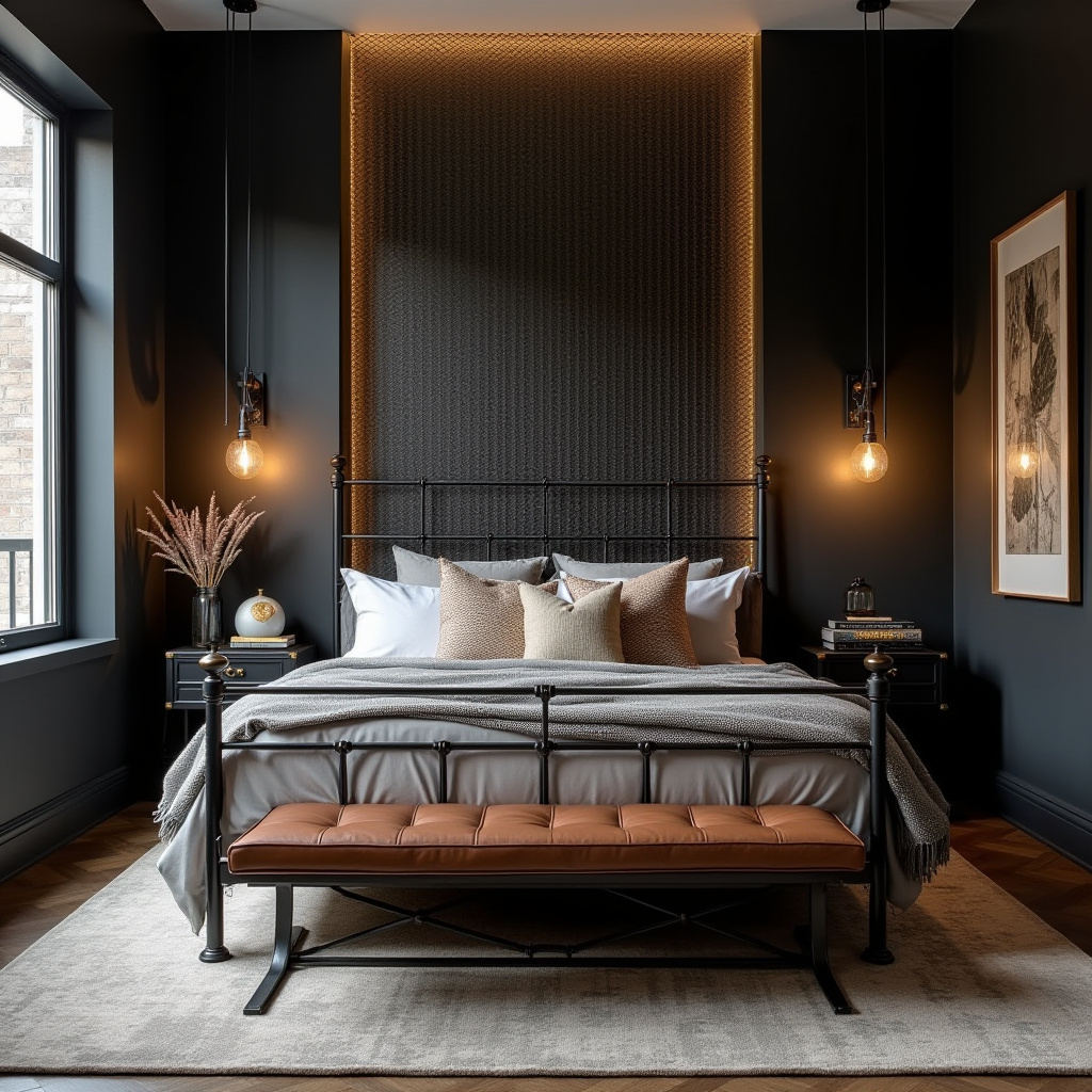 tricorn black bedroom accent wall 19
