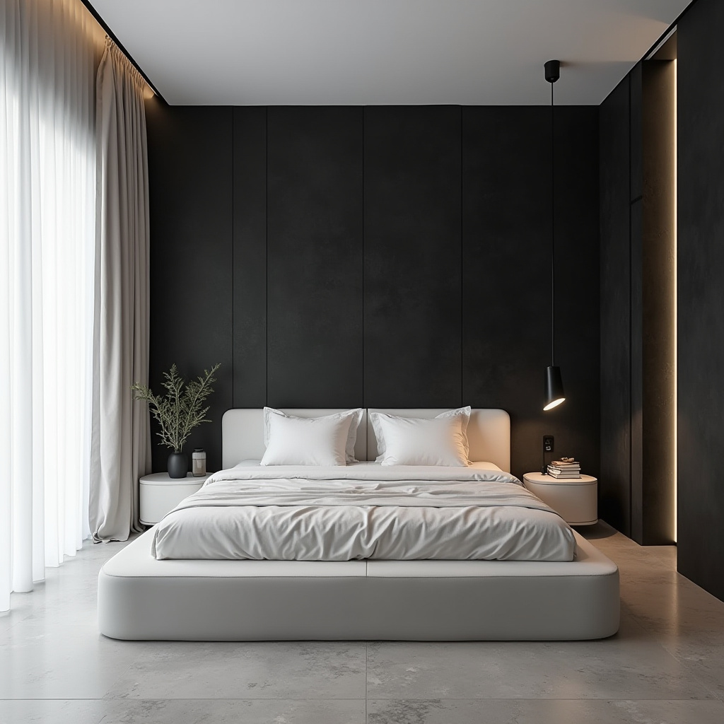 tricorn black bedroom accent wall 2