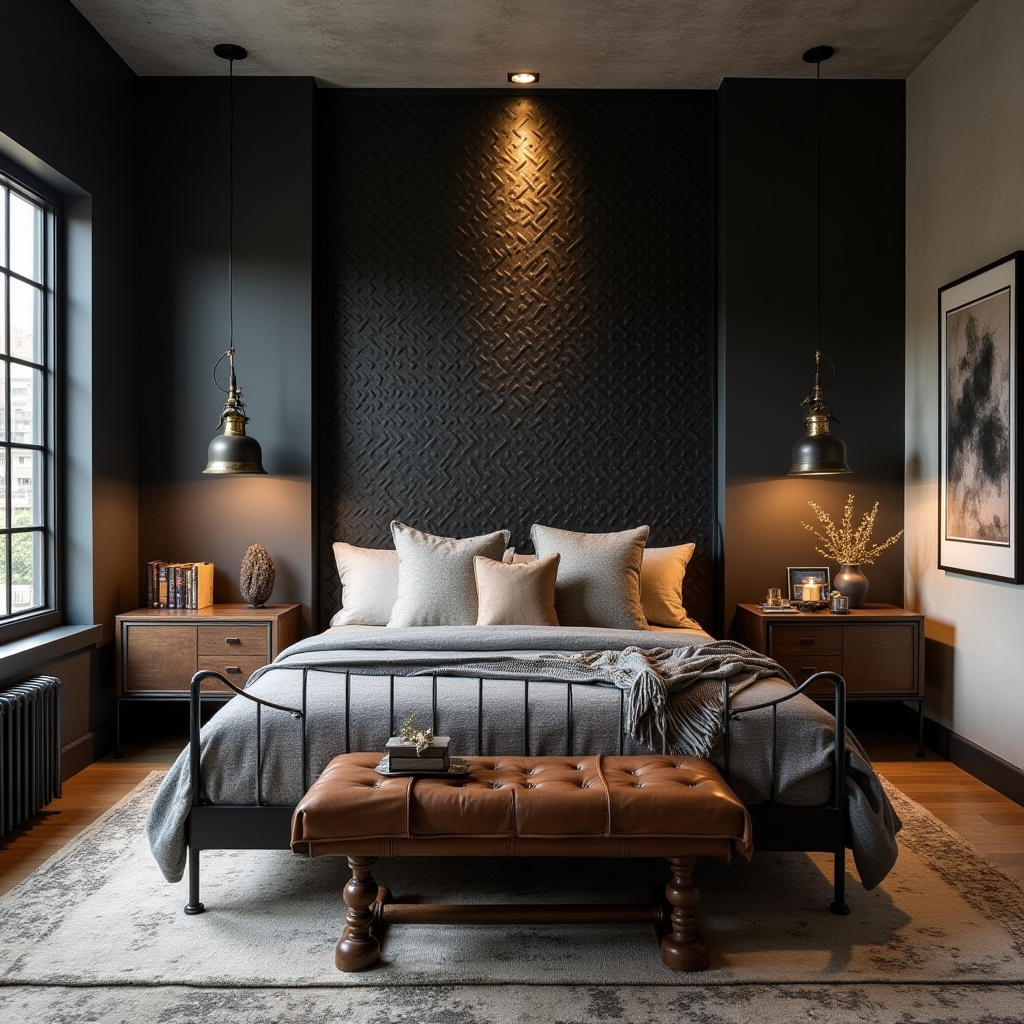 tricorn black bedroom accent wall 20