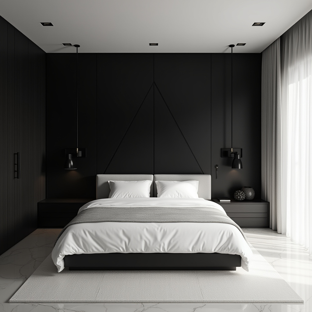 tricorn black bedroom accent wall 21