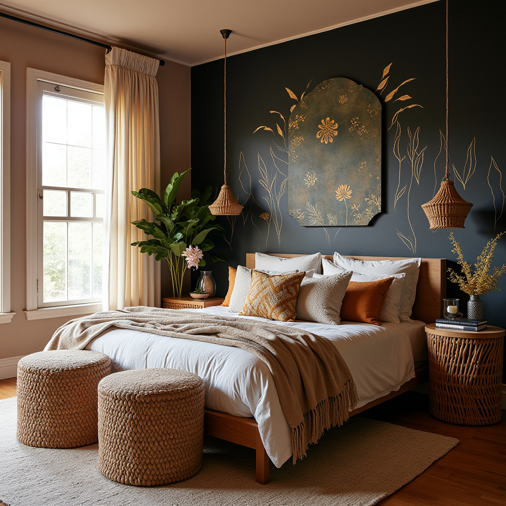 tricorn black bedroom accent wall 23