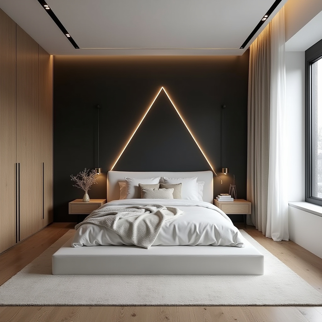 tricorn black bedroom accent wall 25