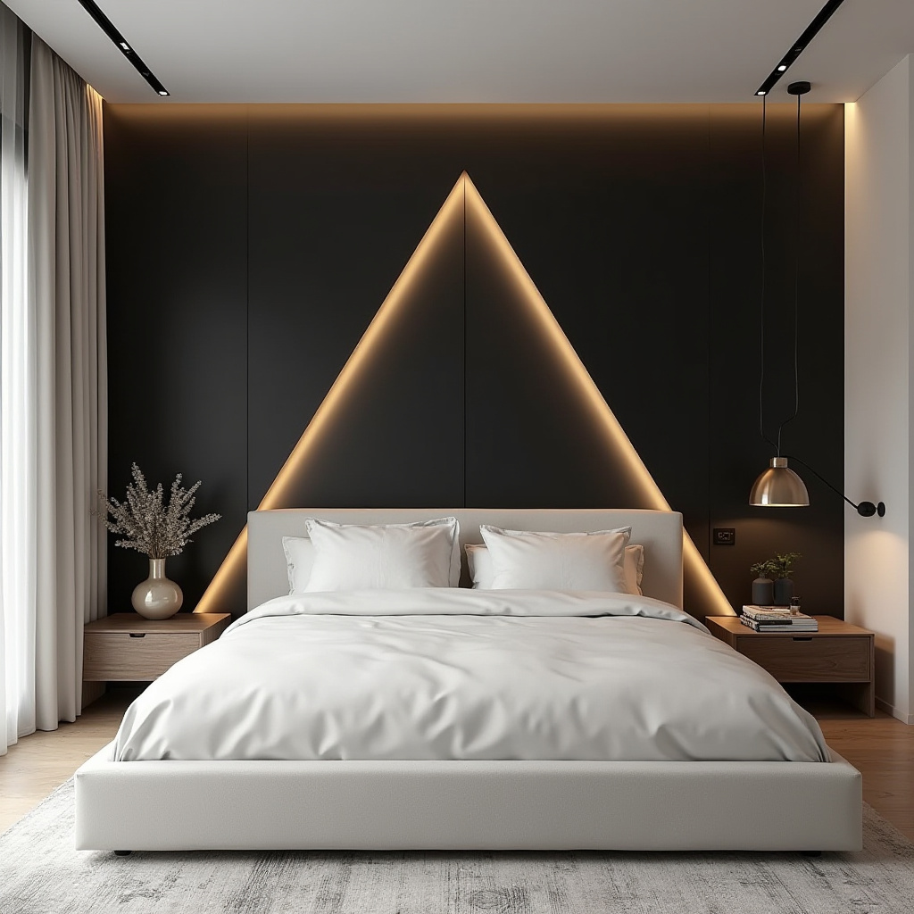 tricorn black bedroom accent wall 26