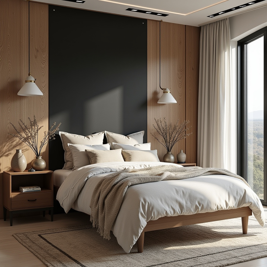 tricorn black bedroom accent wall 29
