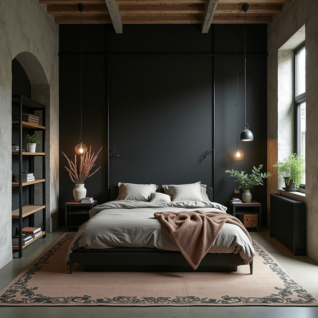 tricorn black bedroom accent wall 31