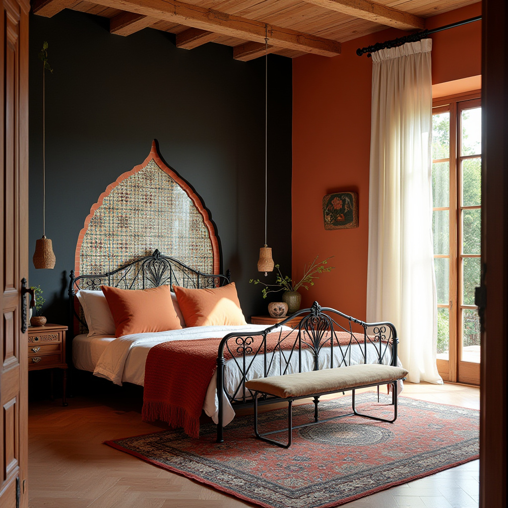tricorn black bedroom accent wall 34