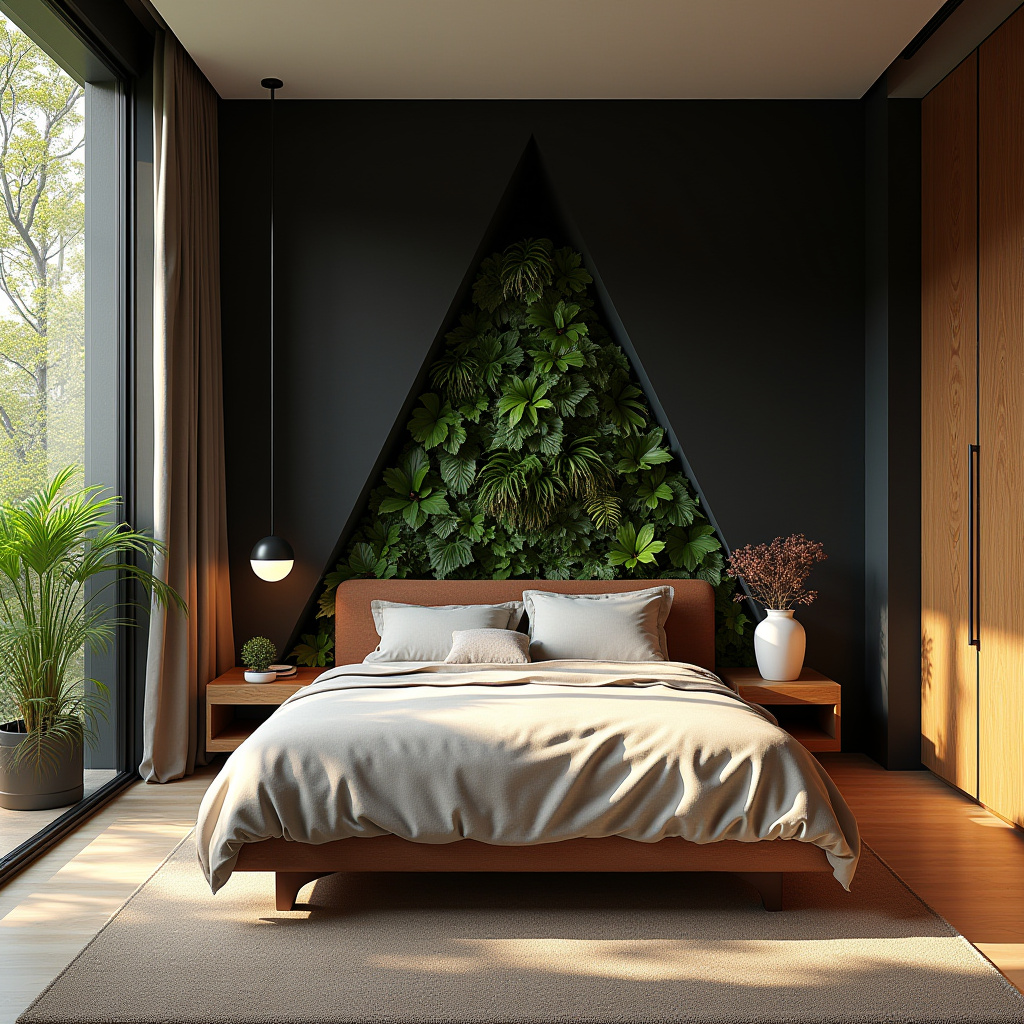 tricorn black bedroom accent wall 35