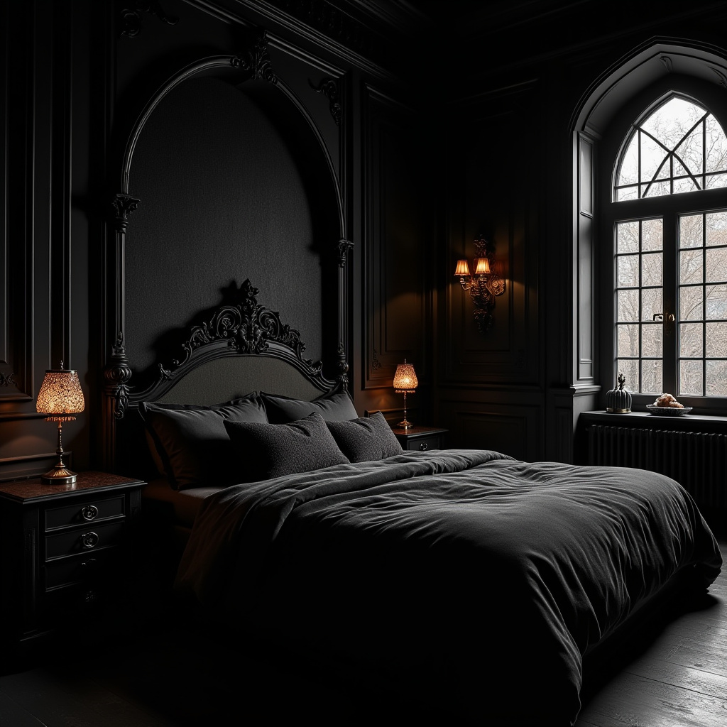 tricorn black bedroom accent wall 37