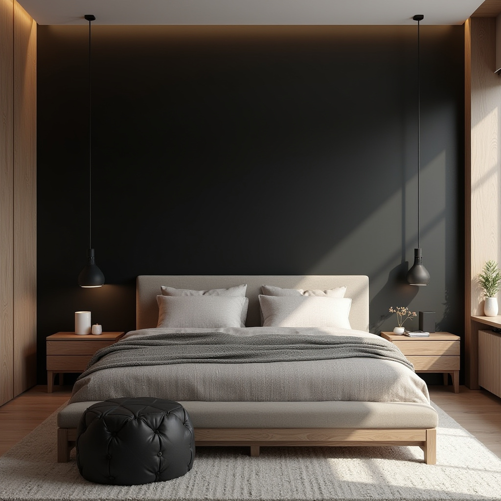 tricorn black bedroom accent wall 4