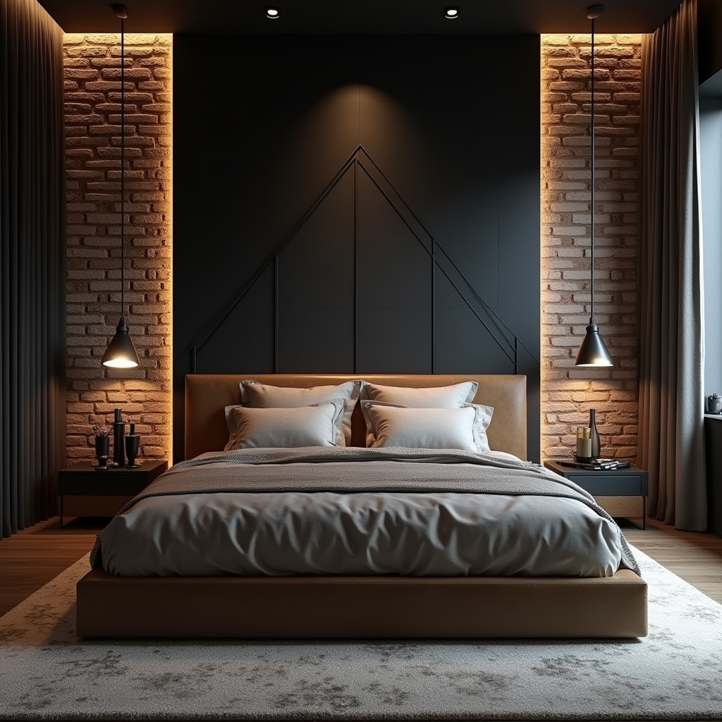 tricorn black bedroom accent wall 5