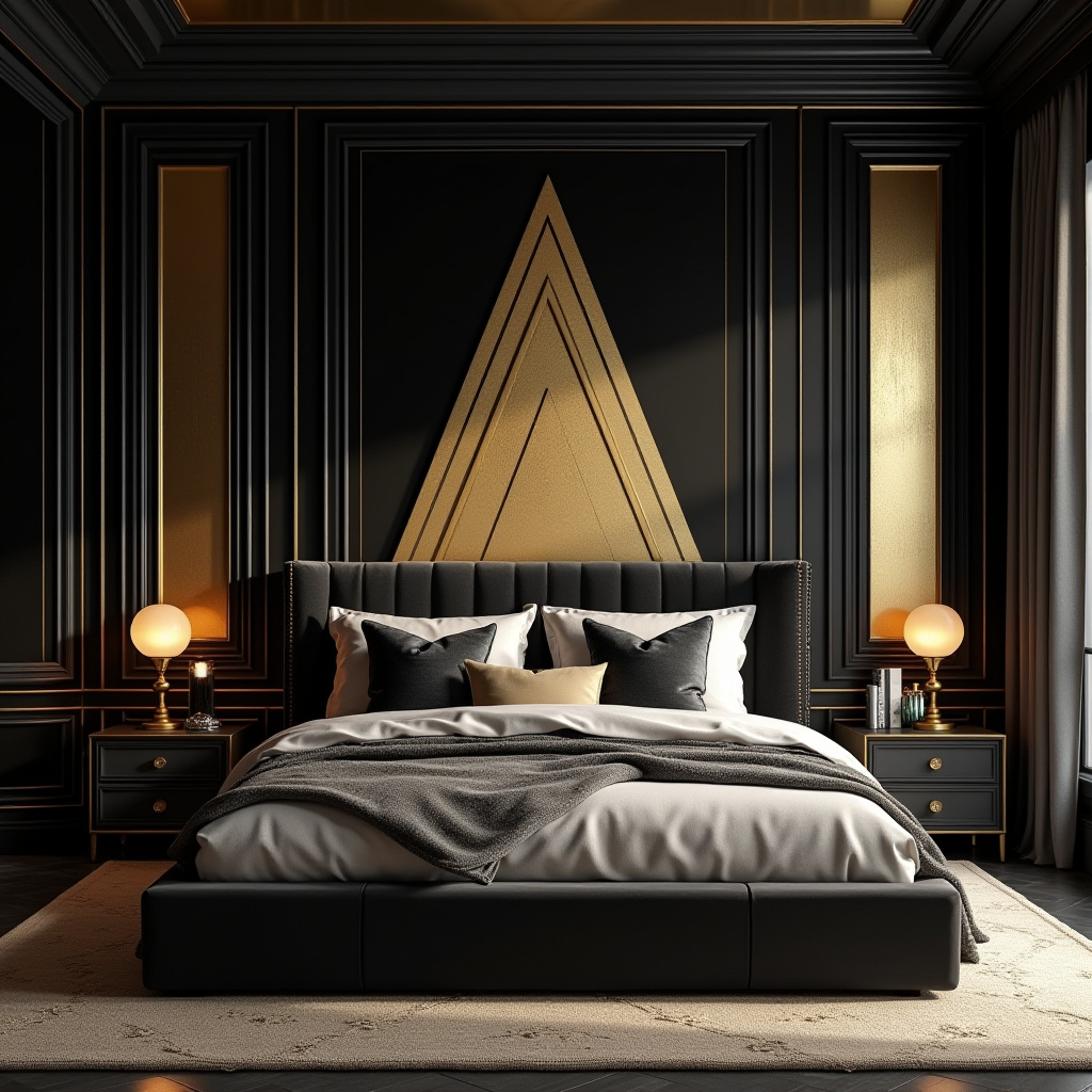 tricorn black bedroom accent wall 9