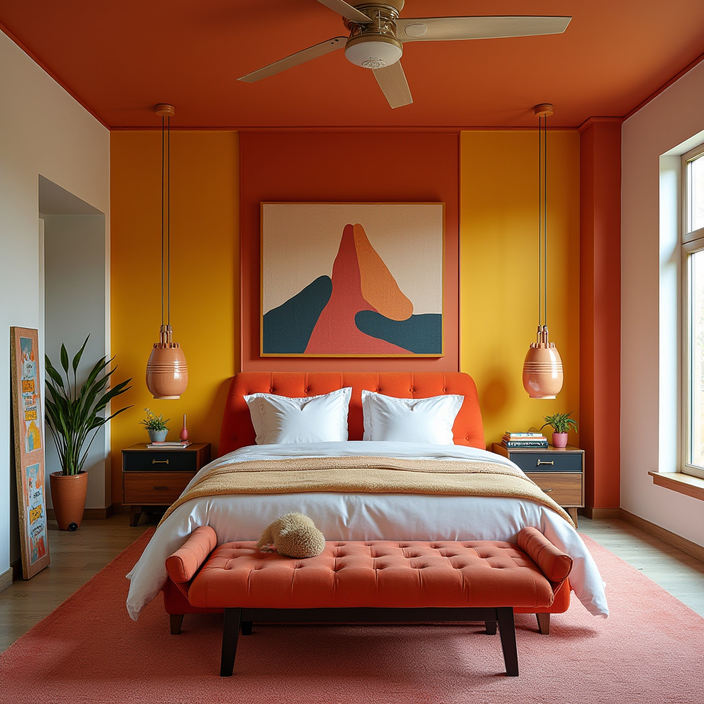 vintage modern bedroom design 38