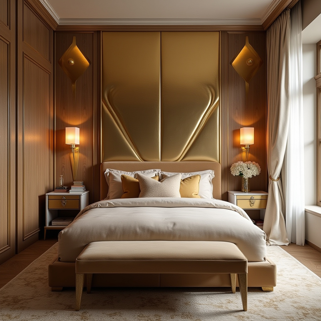 vintage modern bedroom design 9