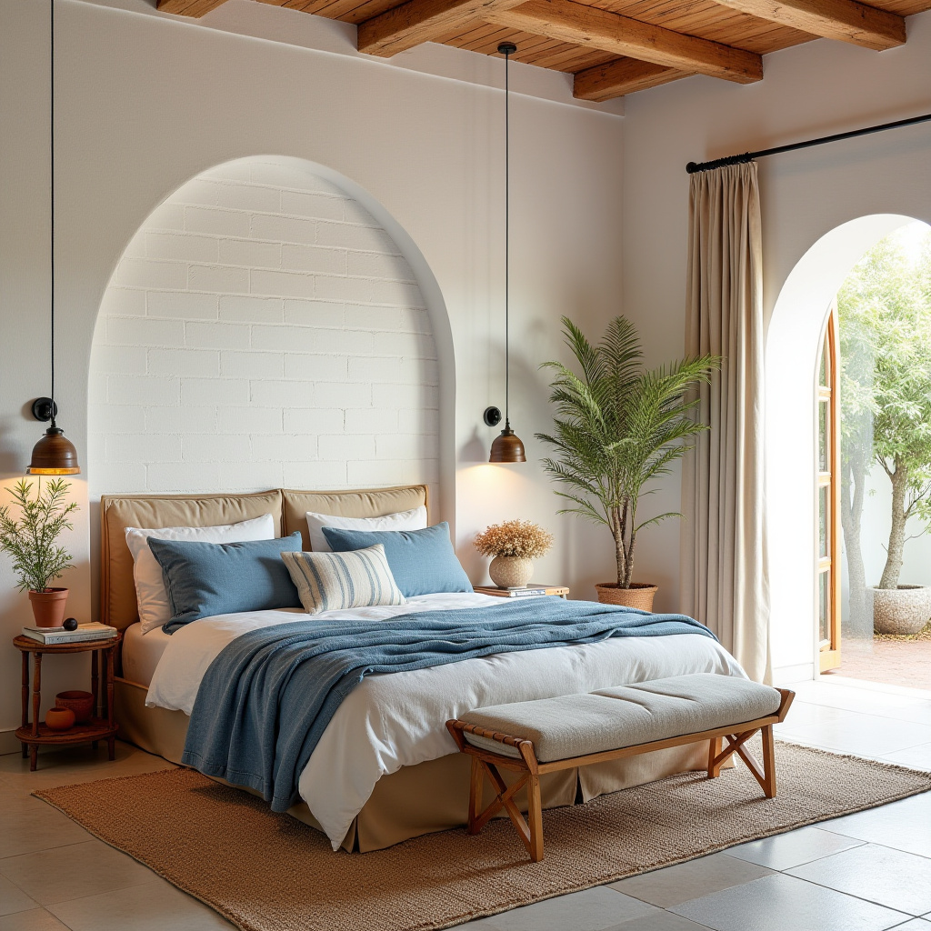 white shiplap bedroom accent wall 30