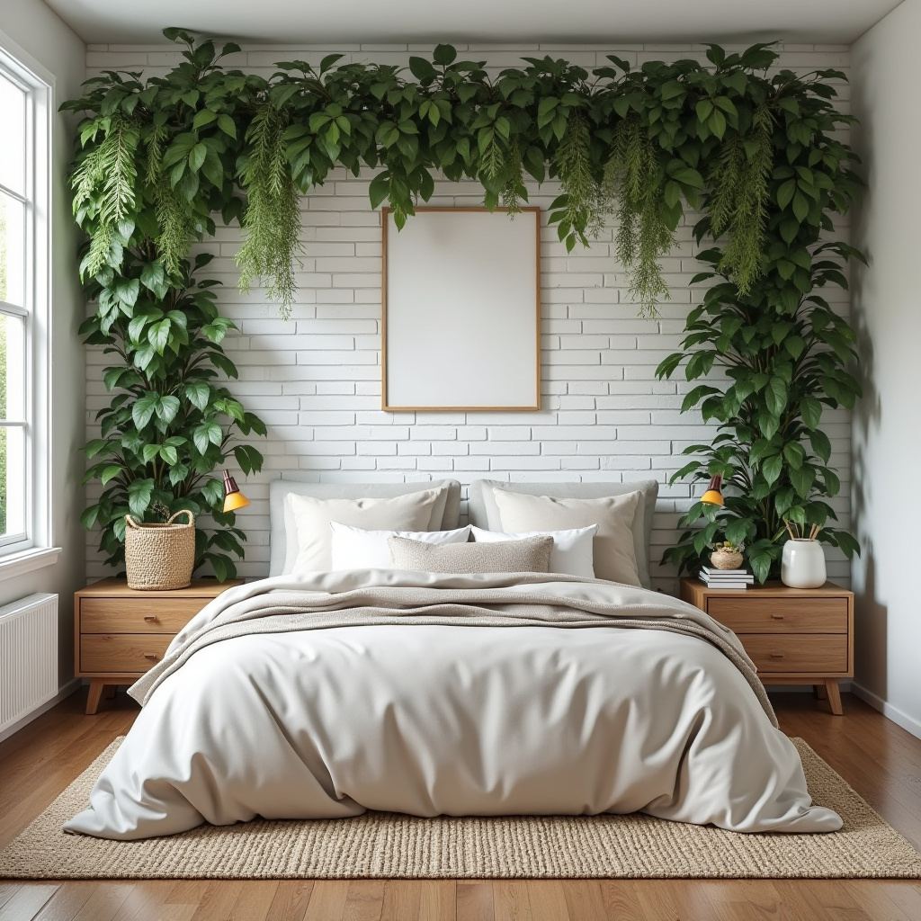 white shiplap bedroom accent wall 38
